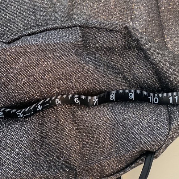 VICTORIA’S SECRET Backpack- sparkly charcoal grey w/ angel wings charm. - Picture 9 of 11